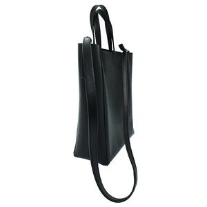 Celine Tote Cabas Bag grained black calfskin Vertical